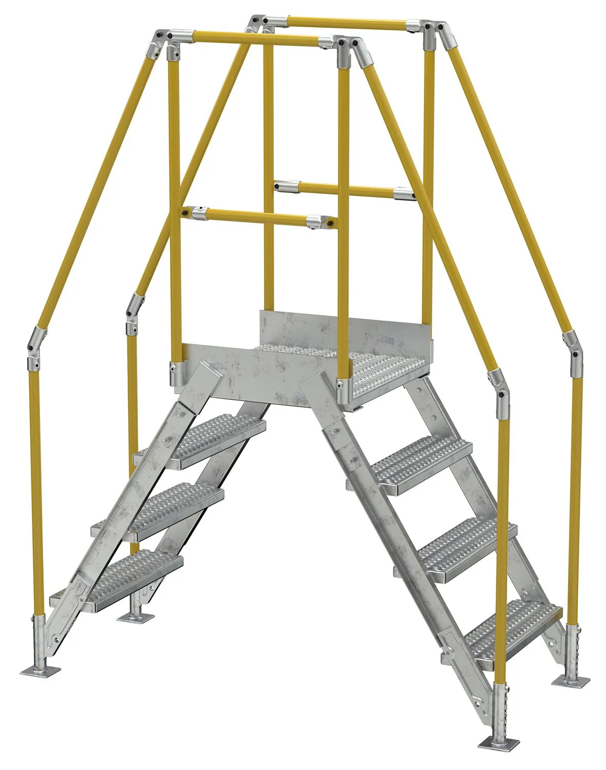 Vestil COL-4-36-14-HDG galvanized cross-over ladder