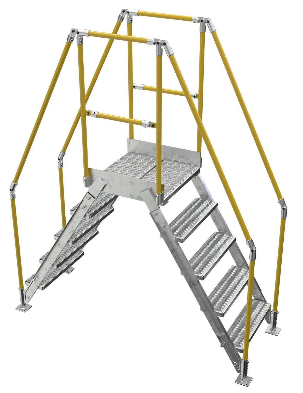 Vestil COL-5-46-14-HDG galvanized cross-over ladder
