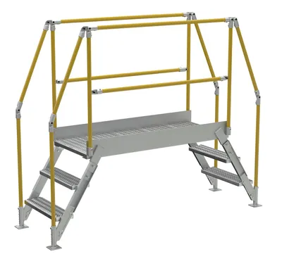 Vestil COL-AL-3-26-44 aluminum cross-over ladder