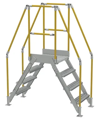 Vestil COL-AL-4-36-14 aluminum cross-over ladder