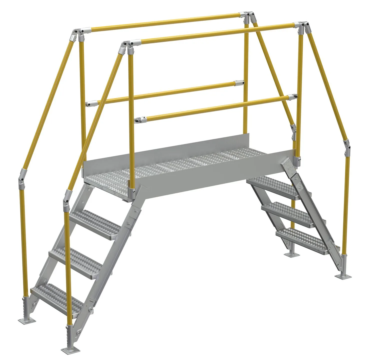 Vestil COL-AL-4-36-44 aluminum cross-over ladder