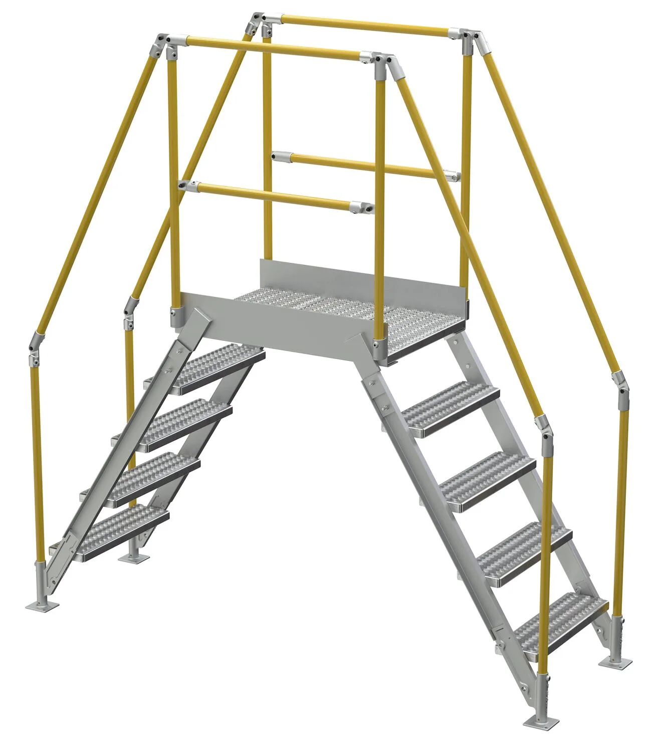 Vestil COL-AL-5-46-23 aluminum cross-over ladder