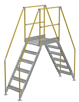 Vestil COL-AL-6-56-23 aluminum cross-over ladder
