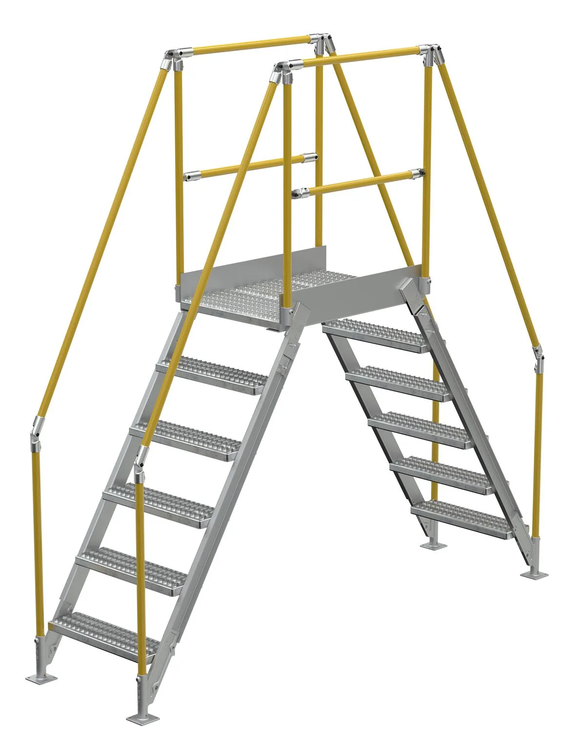 Vestil COL-AL-6-56-23 aluminum cross-over ladder