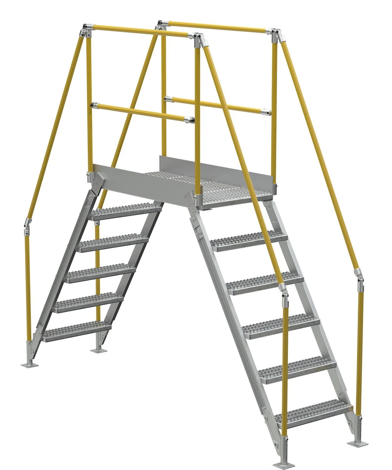Vestil COL-AL-6-56-33 aluminum cross-over ladder
