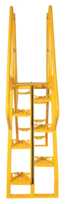 Vestil COLA-4-56-20 alternating step cross-over ladder shown from an alternate angle