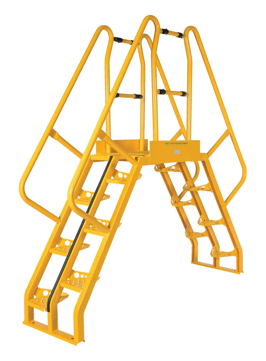 Vestil COLA-4-56-20 alternating step cross-over ladder