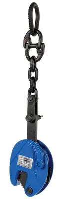Vestil CPC-10 vertical plate clamps with chain shown from an alternate angle