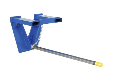 Vestil Steel Rug Ram Boom Fork Mounted Inverted 60" Long 2500 Lb. Capacity Blue