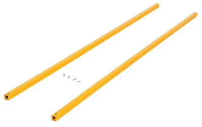 Vestil Steel Square Safety Handrail Connection Tubing 84 In. Yellow