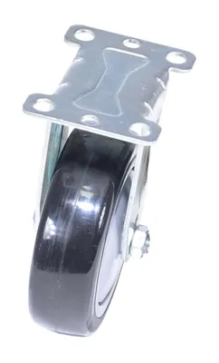 Vestil CST-VE-4X1.25PP-R polyurethane polyolefin caster shown from an alternate angle