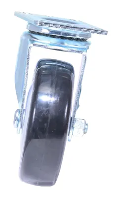 Vestil CST-VE-4X1.25PP-S polyurethane polyolefin caster shown from an alternate angle