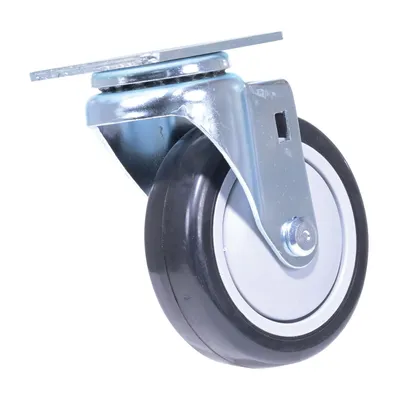 Vestil CST-VE-4X1.25PP-S polyurethane polyolefin caster shown from an alternate angle