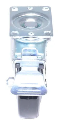 Vestil CST-VE-4X1.25PP-STL polyurethane polyolefin caster shown from an alternate angle