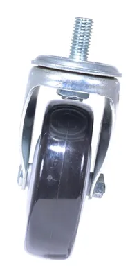 Vestil CST-VE-4X1.25PP-STS polyurethane polyolefin caster shown from an alternate angle