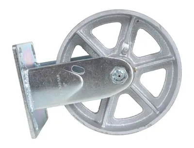 Vestil CST-VE-6X2MA-R semi-steel caster shown from an alternate angle