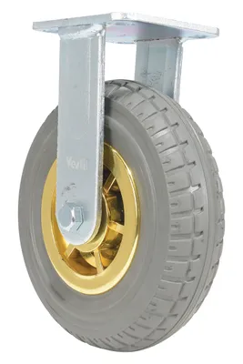 Vestil CST-VE-8X2FF-R flat-free (rubber) shown from an alternate angle