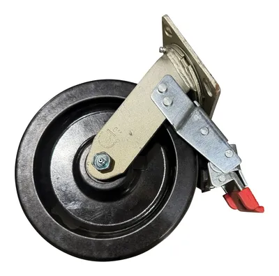 Vestil CST-VE-8X2PH-SWTB phenolic caster shown from an alternate angle