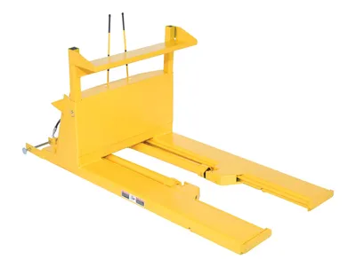 Vestil CTD-H-TP-3000 hydraulic powered fork truck crate turner dumper shown from an alternate angle