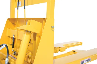 Vestil CTD-H-TP-3000 hydraulic powered fork truck crate turner dumper shown from an alternate angle