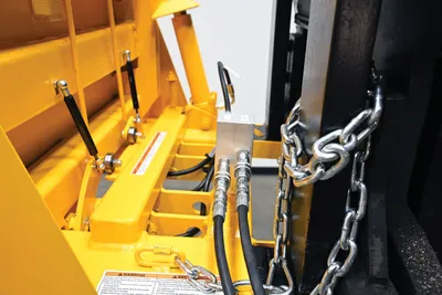 Vestil CTD-H-TP-3000 hydraulic powered fork truck crate turner dumper shown from an alternate angle