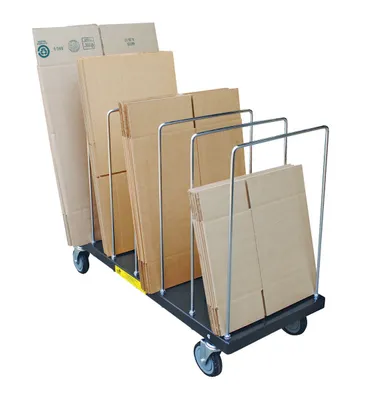 Vestil CTPT-1844-CK portable carton cart shown from an alternate angle