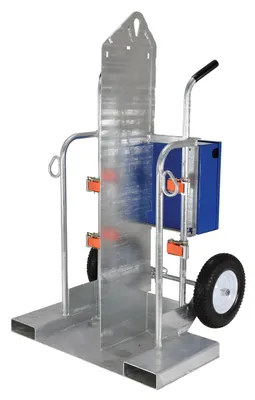 Vestil CYL-2-FF-G welding cylinder torch cart shown from an alternate angle