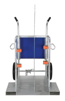 Vestil CYL-2-FF-G welding cylinder torch cart shown from an alternate angle