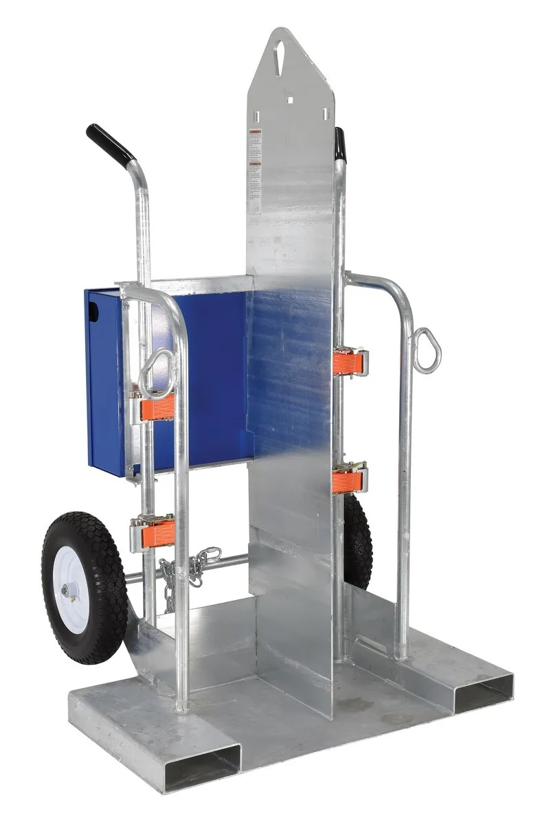 Vestil CYL-2-FF-G welding cylinder torch cart