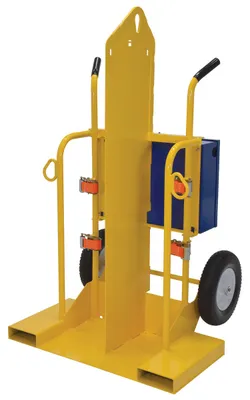 Vestil CYL-2-FF welding cylinder torch cart shown from an alternate angle