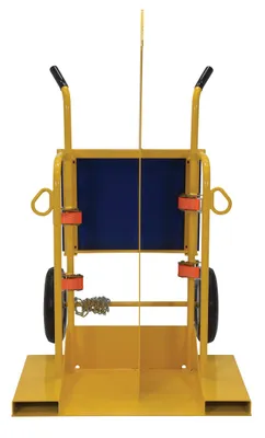 Vestil CYL-2 welding cylinder torch cart shown from an alternate angle