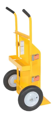Vestil CYL-E welding cylinder torch cart shown from an alternate angle