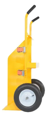 Vestil CYL-E welding cylinder torch cart shown from an alternate angle