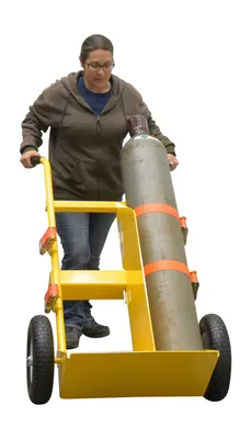 Vestil CYL-E welding cylinder torch cart shown from an alternate angle
