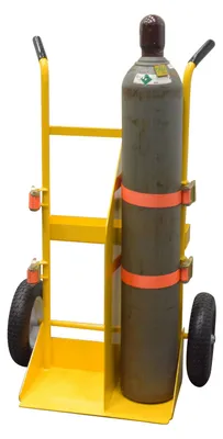 Vestil CYL-E welding cylinder torch cart shown from an alternate angle