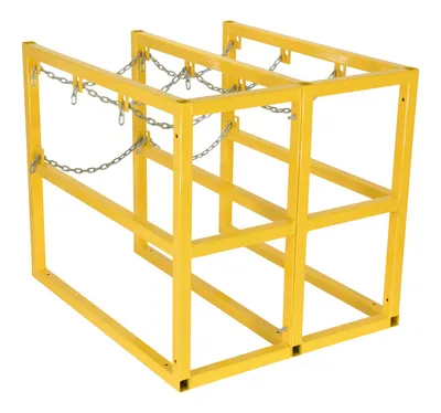 Vestil CYL-FMSR-3-EXT cylinder barricade rack shown from an alternate angle