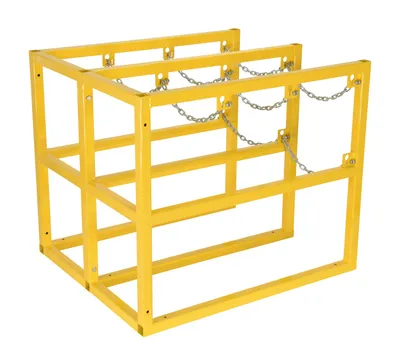 Vestil CYL-FMSR-3-EXT cylinder barricade rack shown from an alternate angle
