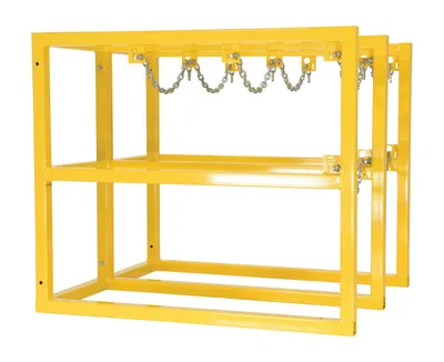 Vestil CYL-FMSR-3-EXT cylinder barricade rack shown from an alternate angle