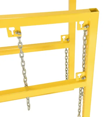 Vestil CYL-FMSR-3 cylinder barricade rack shown from an alternate angle