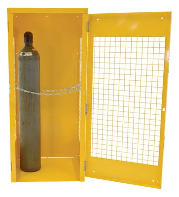 Vestil CYL-G-8-CA cylinder storage cabinets (canada sales) shown from an alternate angle