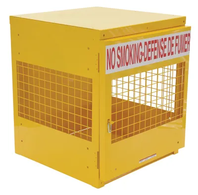 Vestil Steel Canadian LP Cylinder Storage Cabinet 32 In. x 30 In. x 35-1/2 In. 4 Cylinder Capacity