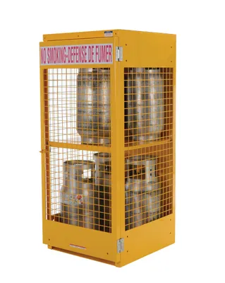 Vestil CYL-LP-8-CA cylinder storage cabinets (canada sales) shown from an alternate angle