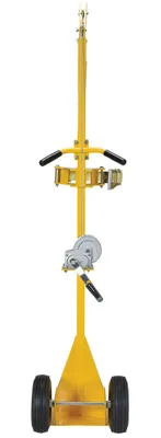 Vestil CYL-LT-1-PN portable cylinder lifter shown from an alternate angle