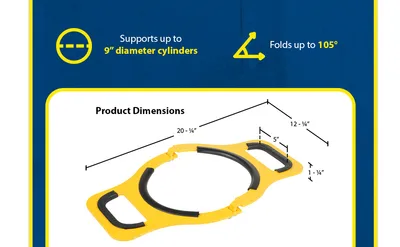 Vestil CYL-M-9 manual cylinder lifter feature highlights
