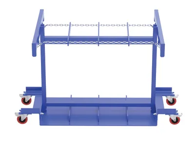 Vestil CYL-TRUCK-8 cylinder caddie shown from an alternate angle