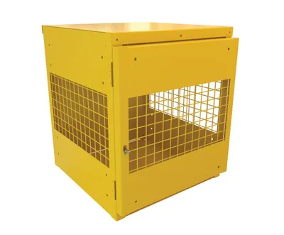 Vestil CYL-V-4 cylinder storage cabinets (usa sales) shown from an alternate angle