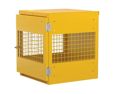 Vestil CYL-V-4 cylinder storage cabinets (usa sales) shown from an alternate angle