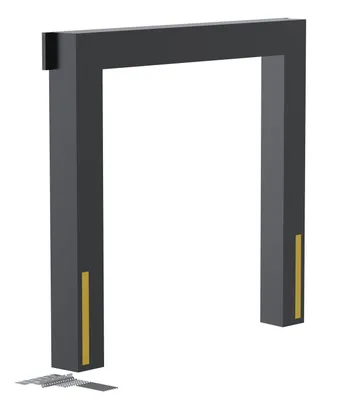 Vestil Vinyl Dock Seal 12 In. 8 Ft. x 8 Ft. Black
