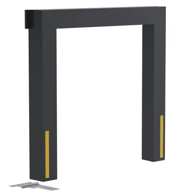 Vestil Vinyl Dock Seal 13 In. 8 Ft. x 8 Ft. Black