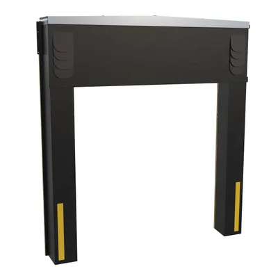 Vestil Vinyl-Coated Nylon Dock Seal/Shelter Combination 17 In. 8 Ft. x 10 Ft. Black